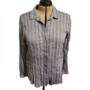🔖👉 Cloth & Stone Long-Sleeve Buttondown Blue Pinstripe Sz XL